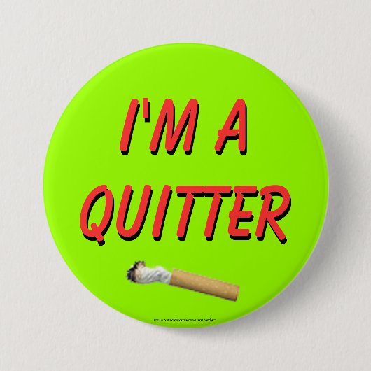 Badge Rond 7,6 Cm Je suis un renonceur (Devant)