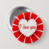 Badge Rond 7,6 Cm Je t'aime (Devant & derrière)