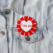Badge Rond 7,6 Cm Je t'aime (En situation)