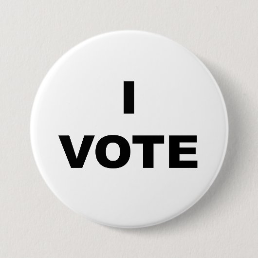 Badge Rond 7,6 Cm Je vote (Devant)