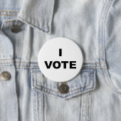 Badge Rond 7,6 Cm Je vote (En situation)
