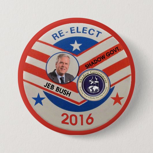 Badge Rond 7,6 Cm Jeb Bush 2016 (Devant)