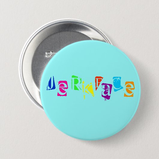 Badge Rond 7,6 Cm jerkface (Devant & derrière)