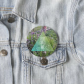 Badge Rond 7,6 Cm JÉSUS A SAUVÉ le fond (En situation)