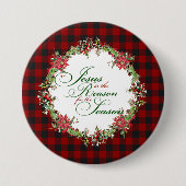 Badge Rond 7,6 Cm Jésus est la raison (Devant)