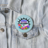 Badge Rond 7,6 Cm Jésus est la raison - La couronne de Pâques (En situation)