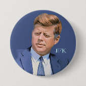 BADGE ROND 7,6 CM JFK (Devant)