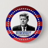 BADGE ROND 7,6 CM JFK (Devant)