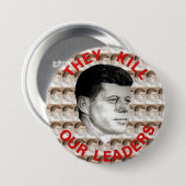 BADGE ROND 7,6 CM JFK (Devant & derrière)