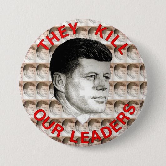 BADGE ROND 7,6 CM JFK (Devant)