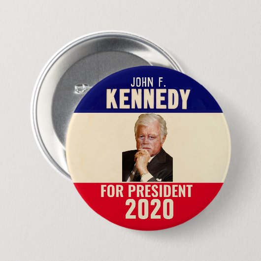 BADGE ROND 7,6 CM JFK 2020 (Devant & derrière)