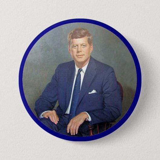 Badge Rond 7,6 Cm JFK pour toujours (Devant)
