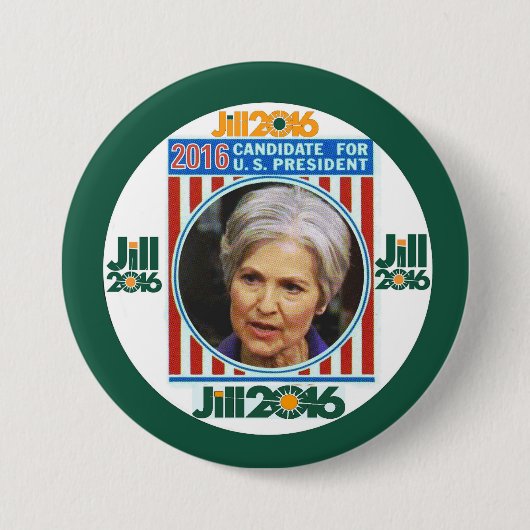 Badge Rond 7,6 Cm Jill Stein 2016 (Devant)