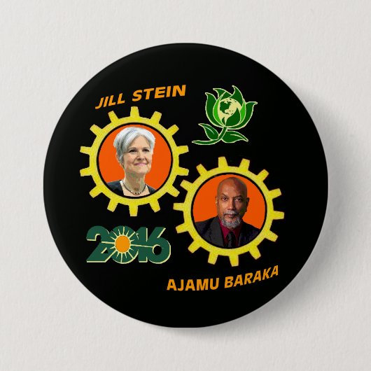 Badge Rond 7,6 Cm Jill Stein/Ajamu Baraka (Devant)
