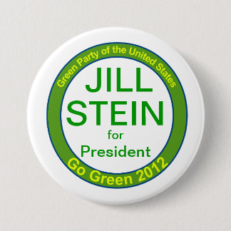 Badge Rond 7,6 Cm Jill Stein pour le président Parti Vert 2012