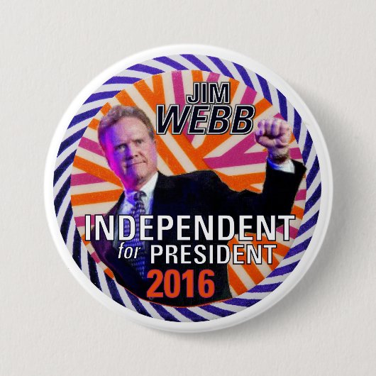 Badge Rond 7,6 Cm JIM Webb 2016 (Devant)