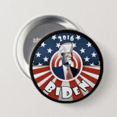 Badge Rond 7,6 Cm Joe Biden 2016 (Devant & derrière)