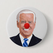 BADGE ROND 7,6 CM JOE BIDEN BOUTONS CLOWN (Devant)