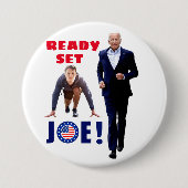 Badge Rond 7,6 Cm Joe Biden et Joe Kennedy (Devant)