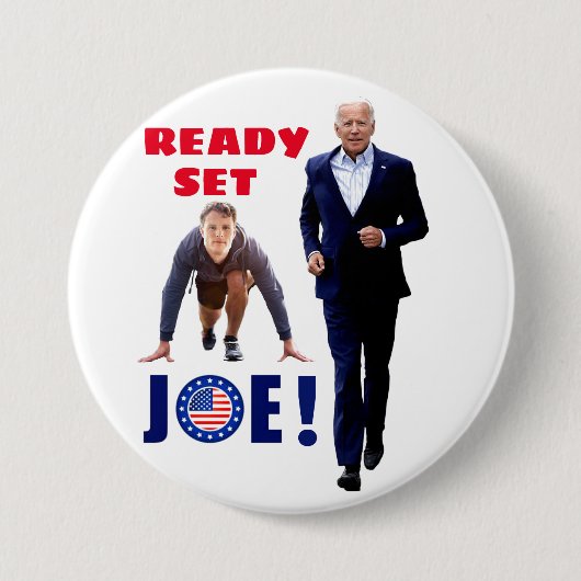 Badge Rond 7,6 Cm Joe Biden et Joe Kennedy (Devant)