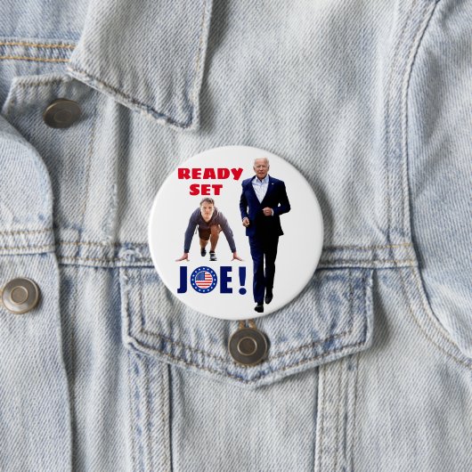 Badge Rond 7,6 Cm Joe Biden et Joe Kennedy (En situation)