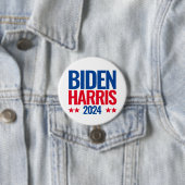 Badge Rond 7,6 Cm joe biden kamala harris bouton de réélection 2024 (En situation)