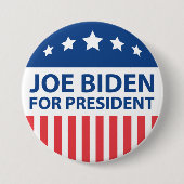 Badge Rond 7,6 Cm Joe Biden, Président (Devant)