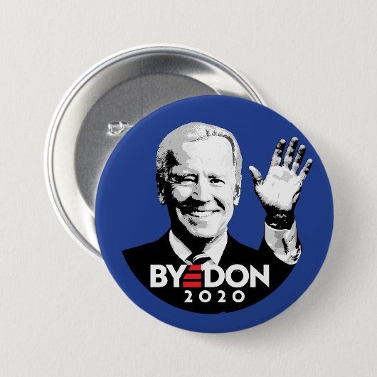 BADGE ROND 7,6 CM JOE BYE DON (Devant & derrière)