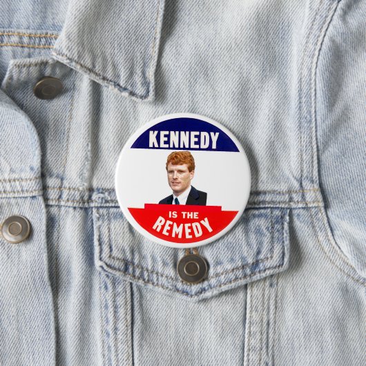Badge Rond 7,6 Cm (Joe) Kennedy Est Le Remède (En situation)