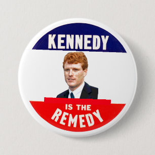 Badge Rond 7,6 Cm (Joe) Kennedy Est Le Remède