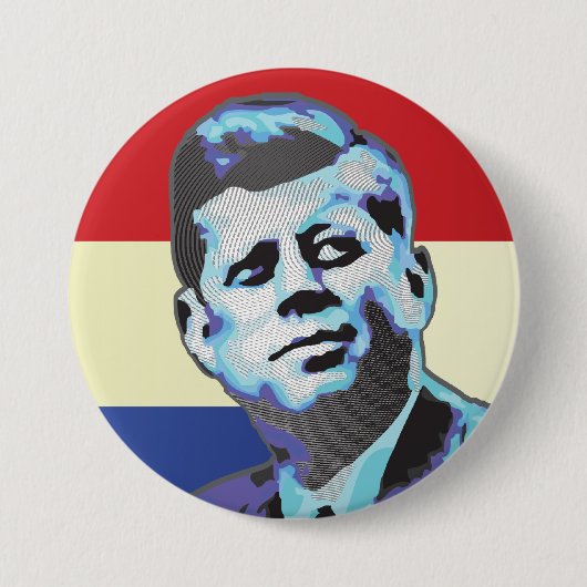 Badge Rond 7,6 Cm John F. Kennedy (Devant)