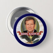 Badge Rond 7,6 Cm John Kasich 2016 (Devant & derrière)