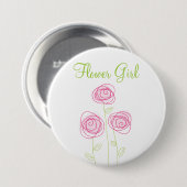 Badge Rond 7,6 Cm Joli bouton de répétition de petits bouquets de (Devant & derrière)