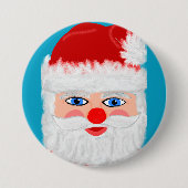 Badge Rond 7,6 Cm Jolly Santa Claus (Devant)