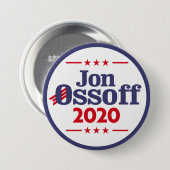 Badge Rond 7,6 Cm Jon Ossoff 2020 (Devant & derrière)