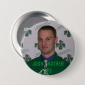 Badge Rond 7,6 Cm Josh Prather - bouton de joueur (Devant & derrière)