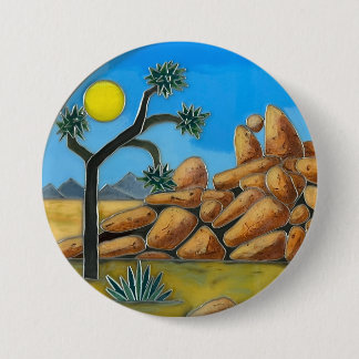 Badge Rond 7,6 Cm Joshua Tree Adventure Club- Fish Rock
