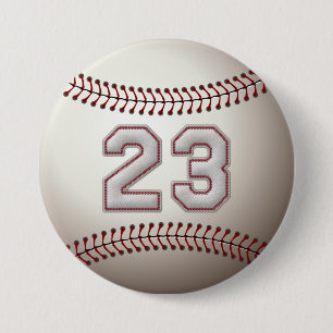 Badge Rond 7,6 Cm Joueur numéro 23 - le base-ball frais pique des