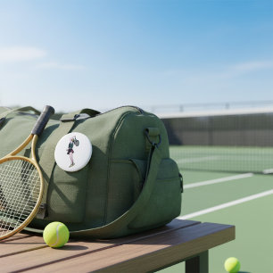 Badge Rond 7,6 Cm Joueuse de tennis