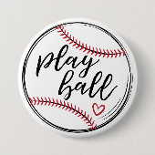 Badge Rond 7,6 Cm Jouez au Baseball Doodle Baseball Graphique, Graph (Devant)
