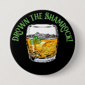 Badge Rond 7,6 Cm Jour de la Shamrock Sheelah (Devant)