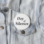 Badge Rond 7,6 Cm Jour de silence (En situation)