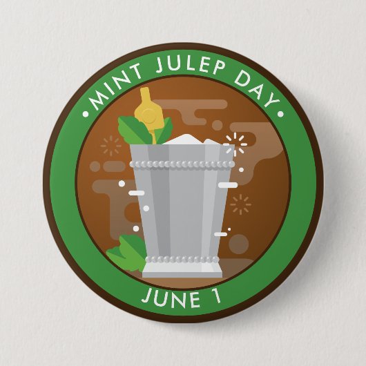 Badge Rond 7,6 Cm Jour du jupe de menthe (Devant)