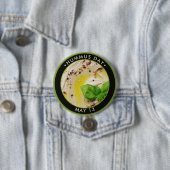 Badge Rond 7,6 Cm Journée de l'Hummus (En situation)