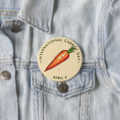 Badge Rond 7,6 Cm Journée internationale de la carotte, carotte d'aq (En situation)