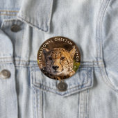 Badge Rond 7,6 Cm Journée internationale de la Cheetah (En situation)
