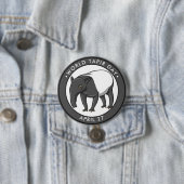Badge Rond 7,6 Cm Journée mondiale du tapir (En situation)