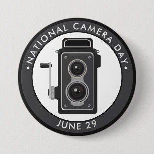 Badge Rond 7,6 Cm Journée nationale de la caméra