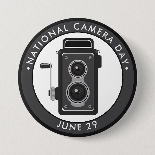 Badge Rond 7,6 Cm Journée nationale de la caméra (Devant)