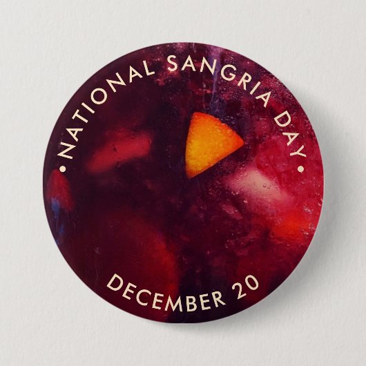 Badge Rond 7,6 Cm Journée nationale de la Sangrie (Devant)